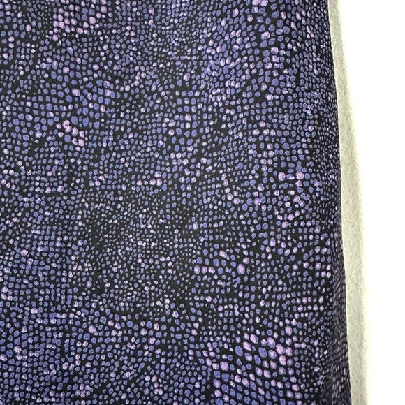 Vintage Y2K Express Purple Polka Dot High-Low Flounce Hem Midi Skirt Size Small - Picture 8 of 11